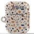 Terrazzo Pattern Custom Name AirPods Case